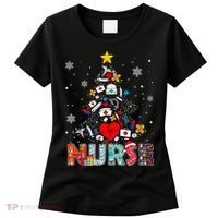 Nurse Christmas Tree Stethoscope RN LPN Scrub Nursing Xmas  Women's T-Shirt thumb 0