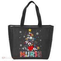 Nurse Christmas Tree Stethoscope RN LPN Scrub Nursing Xmas  Tote Bag thumb 0
