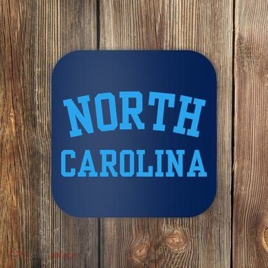 North Carolina Throwback Design State Of Nc Coaster