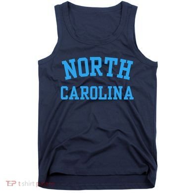 North Carolina Throwback Design State Of Nc Tank Top