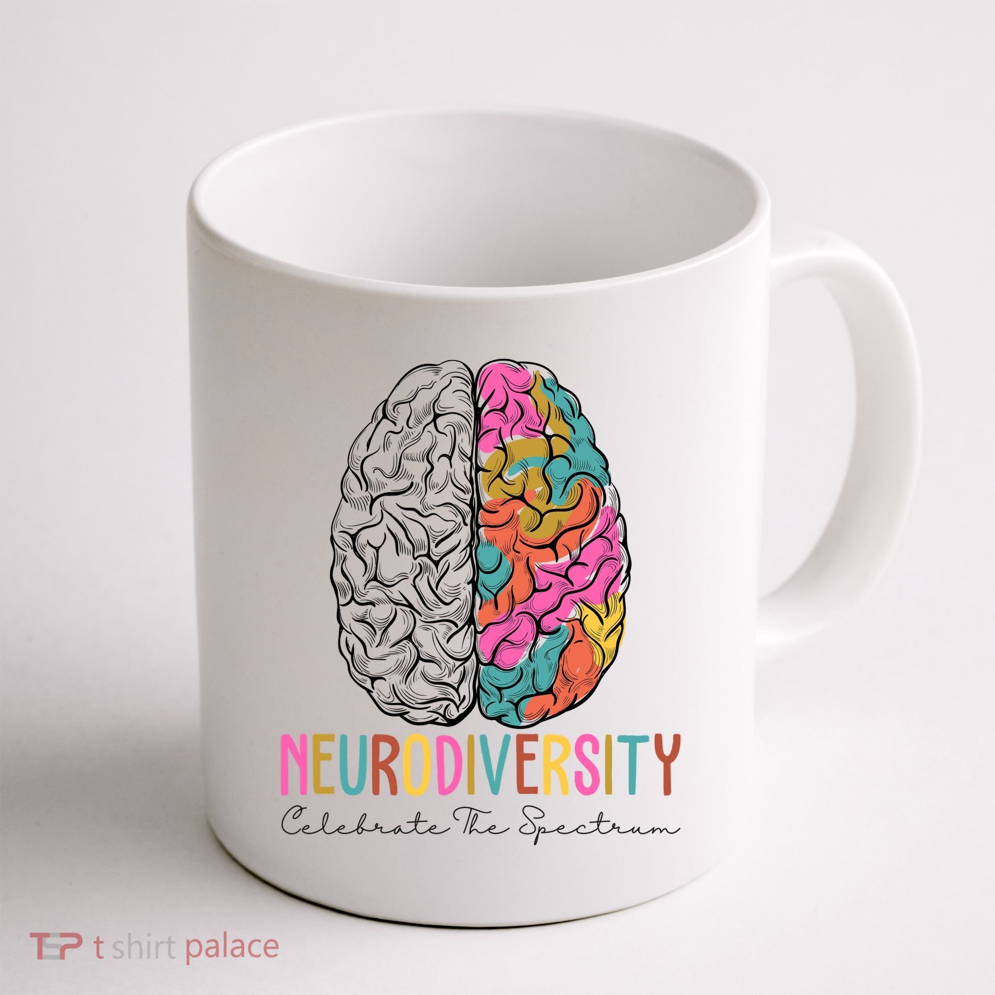 Neurodiversity Celebrate The Spectrum Brain Autism Awareness Coffee Mug