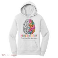 Neurodiversity Celebrate The Spectrum Brain Autism Awareness Women's Hoodie thumb 0