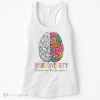 Neurodiversity Celebrate The Spectrum Brain Autism Awareness Women's Tank Top thumb 0