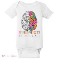 Neurodiversity Celebrate The Spectrum Brain Autism Awareness Baby Bodysuit thumb 0