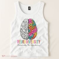 Neurodiversity Celebrate The Spectrum Brain Autism Awareness Tank Top thumb 2
