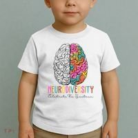 Neurodiversity Celebrate The Spectrum Brain Autism Awareness Toddler T-Shirt thumb 2