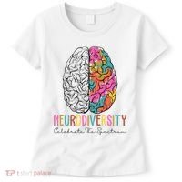 Neurodiversity Celebrate The Spectrum Brain Autism Awareness Women's T-Shirt thumb 0