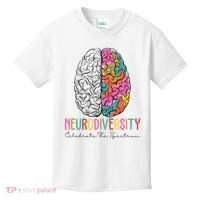 Neurodiversity Celebrate The Spectrum Brain Autism Awareness Kids T-Shirt thumb 0