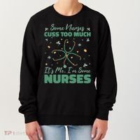 Nurses Cuss Too Much Funny St Patricks Day Women's Sweatshirt thumb 0