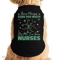 Nurses Cuss Too Much Funny St Patricks Day Doggie Tank thumb 0
