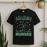 Nurses Cuss Too Much Funny St Patricks Day T-Shirt thumb 2