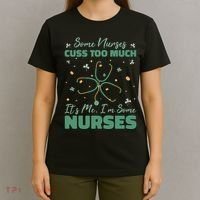 Nurses Cuss Too Much Funny St Patricks Day T-Shirt thumb 4