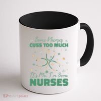 Nurses Cuss Too Much Funny St Patricks Day Coffee Mug thumb 1