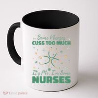 Nurses Cuss Too Much Funny St Patricks Day Coffee Mug thumb 0