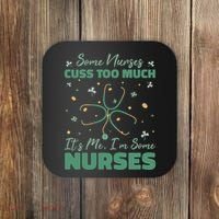 Nurses Cuss Too Much Funny St Patricks Day Coaster thumb 0