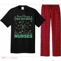Nurses Cuss Too Much Funny St Patricks Day Pajama Set thumb 0