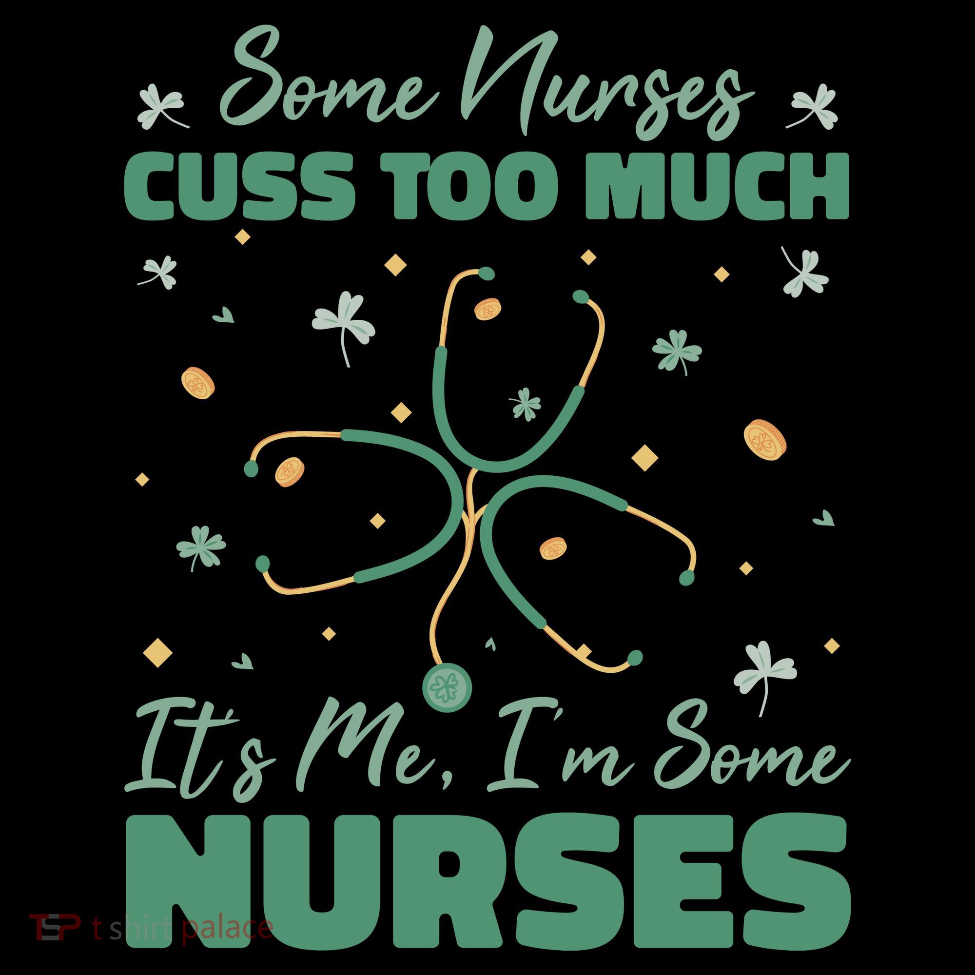 Nurses Cuss Too Much Funny St Patricks Day Women's Hoodie