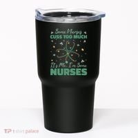 Nurses Cuss Too Much Funny St Patricks Day Tumbler thumb 0