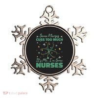 Nurses Cuss Too Much Funny St Patricks Day Ornament thumb 0