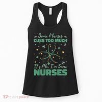 Nurses Cuss Too Much Funny St Patricks Day Women's Tank Top thumb 0