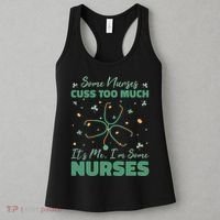 Nurses Cuss Too Much Funny St Patricks Day Women's Tank Top thumb 3