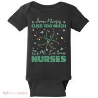 Nurses Cuss Too Much Funny St Patricks Day Baby Bodysuit thumb 0