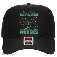 Nurses Cuss Too Much Funny St Patricks Day Hat thumb 0