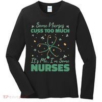 Nurses Cuss Too Much Funny St Patricks Day Women's Long Sleeve Shirt thumb 0