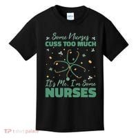 Nurses Cuss Too Much Funny St Patricks Day Kids T-Shirt thumb 0