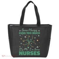 Nurses Cuss Too Much Funny St Patricks Day Tote Bag thumb 0