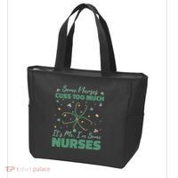 Nurses Cuss Too Much Funny St Patricks Day Tote Bag thumb 3