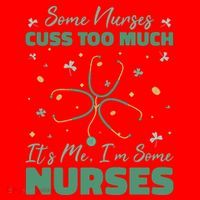 Nurses Cuss Too Much Funny St Patricks Day Santa Hat thumb 1