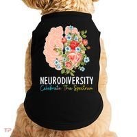 Neurodiversity Celebrate The Spectrum ADHD Brain Autism ASD Doggie Tank thumb 0