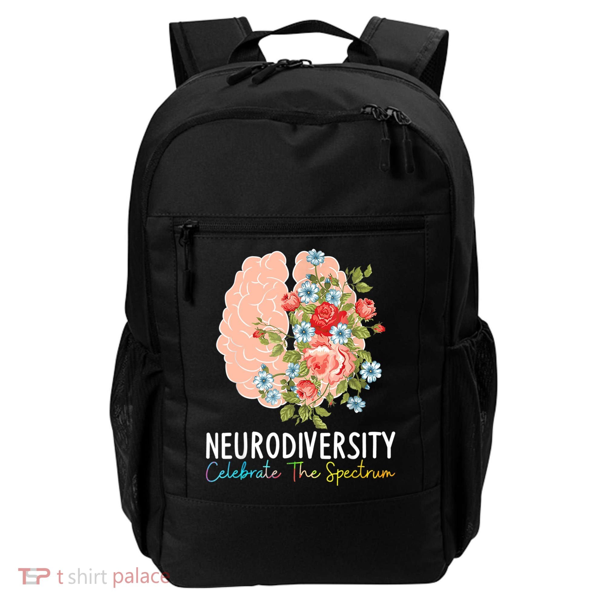 Neurodiversity Celebrate The Spectrum ADHD Brain Autism ASD Backpack