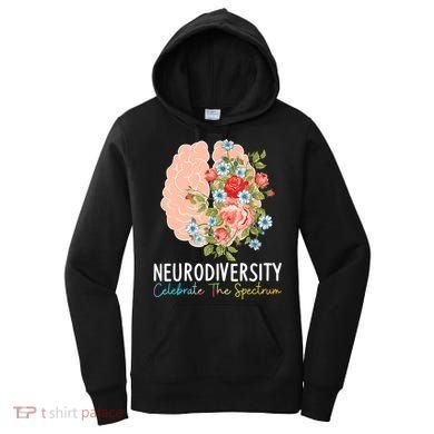 Neurodiversity Celebrate The Spectrum ADHD Brain Autism ASD Women's Hoodie