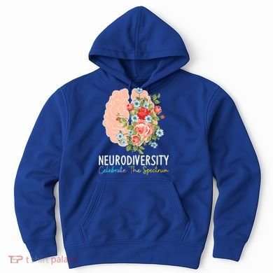 Neurodiversity Celebrate The Spectrum ADHD Brain Autism ASD Hoodie