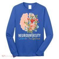 Neurodiversity Celebrate The Spectrum ADHD Brain Autism ASD Long Sleeve Shirt thumb 0