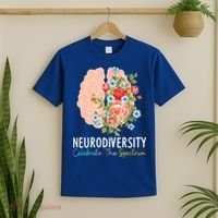 Neurodiversity Celebrate The Spectrum ADHD Brain Autism ASD T-Shirt thumb 2