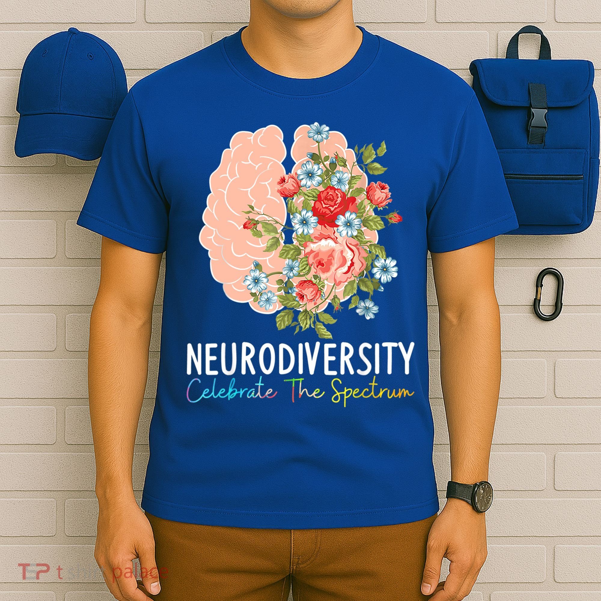 Neurodiversity Celebrate The Spectrum ADHD Brain Autism ASD T-Shirt