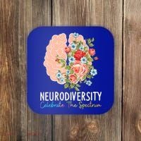Neurodiversity Celebrate The Spectrum ADHD Brain Autism ASD Coaster thumb 0