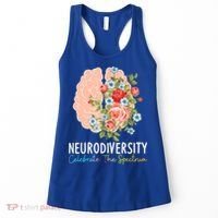 Neurodiversity Celebrate The Spectrum ADHD Brain Autism ASD Women's Tank Top thumb 0