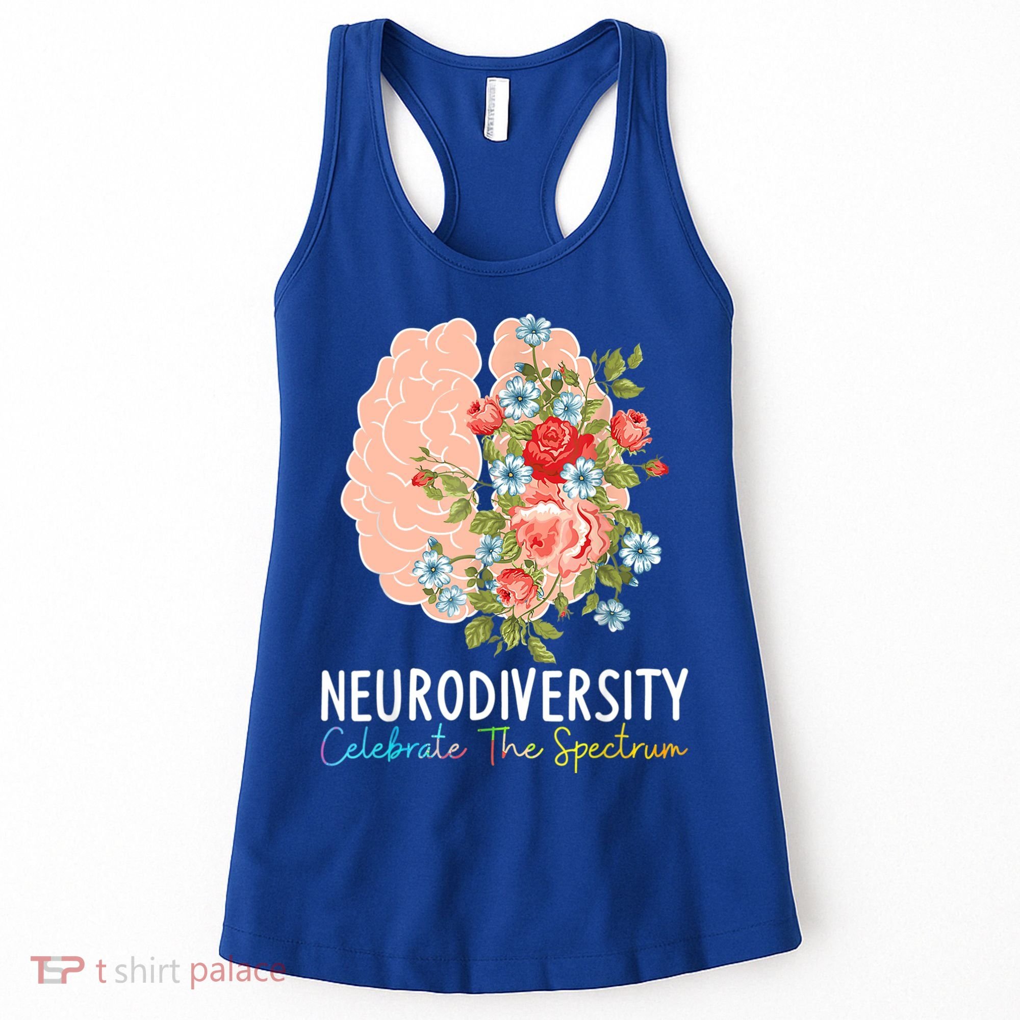 Neurodiversity Celebrate The Spectrum ADHD Brain Autism ASD Women's Tank Top