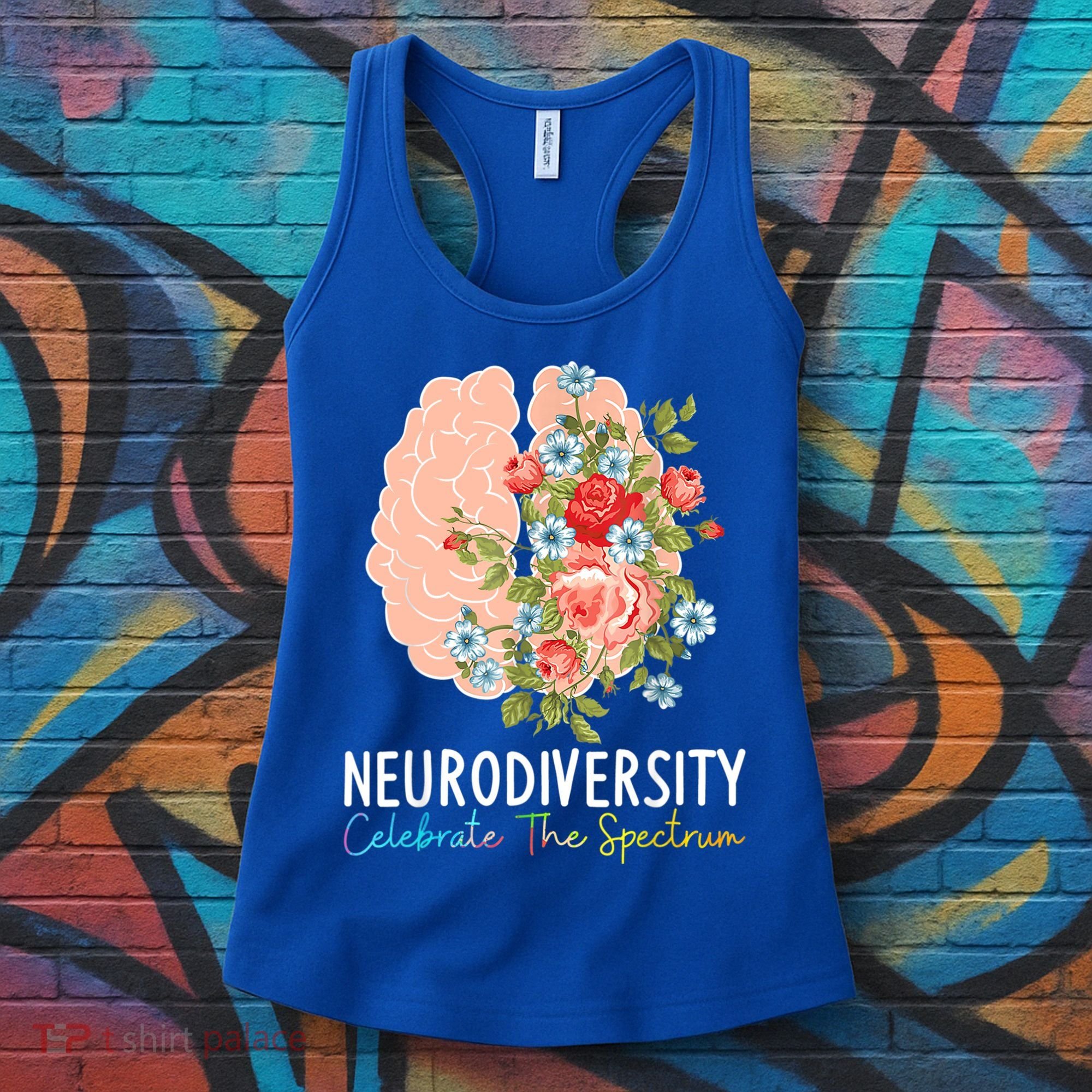 Neurodiversity Celebrate The Spectrum ADHD Brain Autism ASD Women's Tank Top