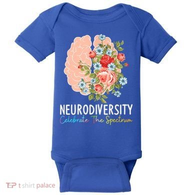 Neurodiversity Celebrate The Spectrum ADHD Brain Autism ASD Baby Bodysuit