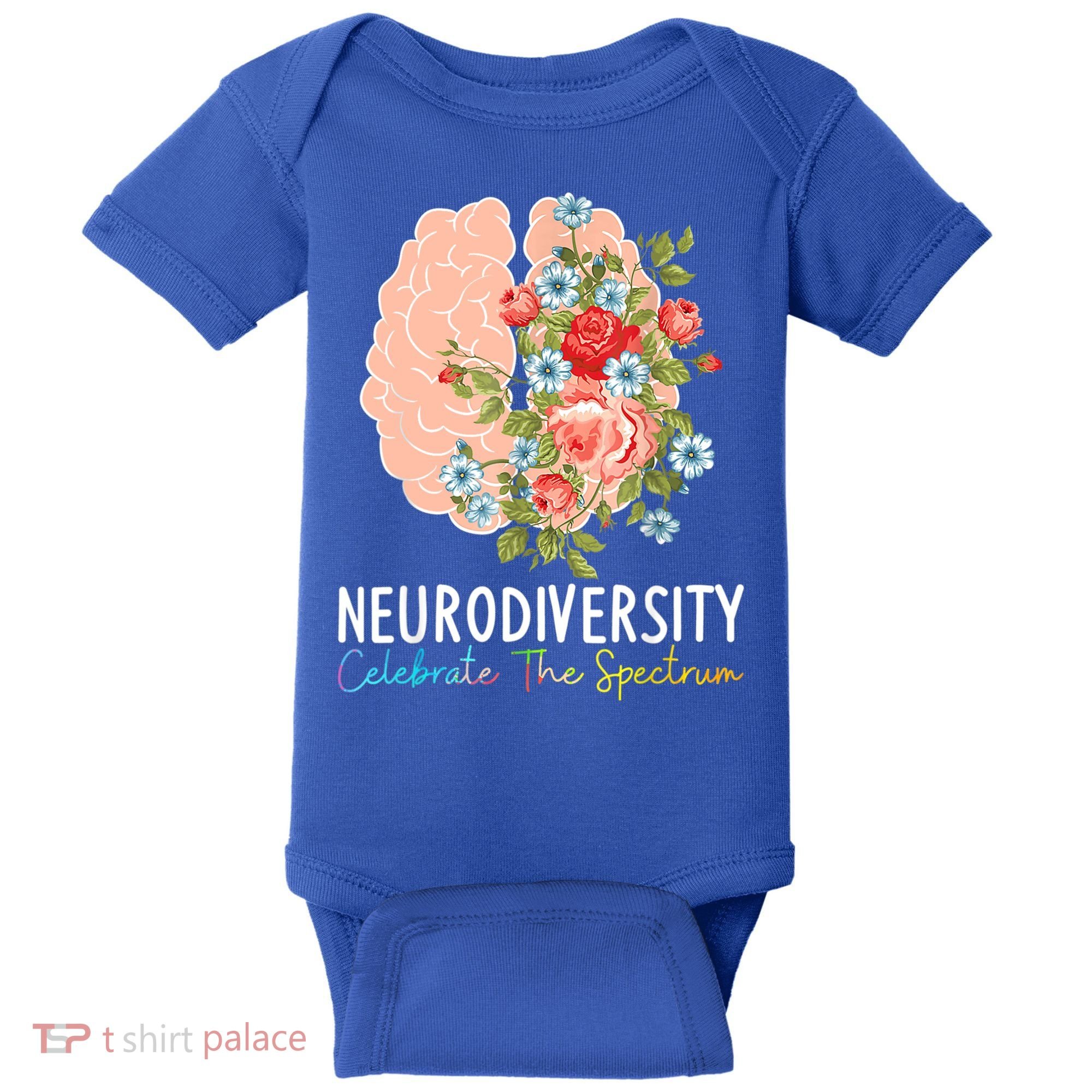 Neurodiversity Celebrate The Spectrum ADHD Brain Autism ASD Baby Bodysuit