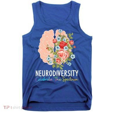 Neurodiversity Celebrate The Spectrum ADHD Brain Autism ASD Tank Top