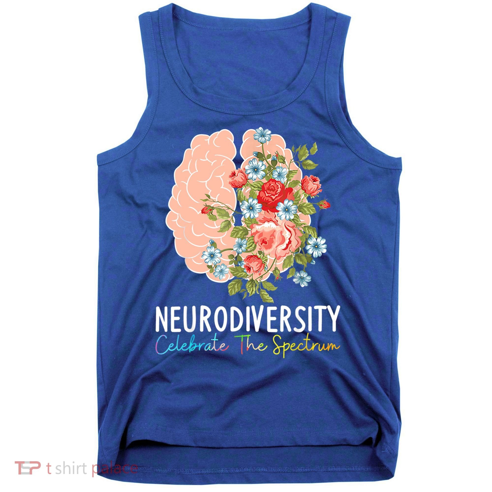 Neurodiversity Celebrate The Spectrum ADHD Brain Autism ASD Tank Top