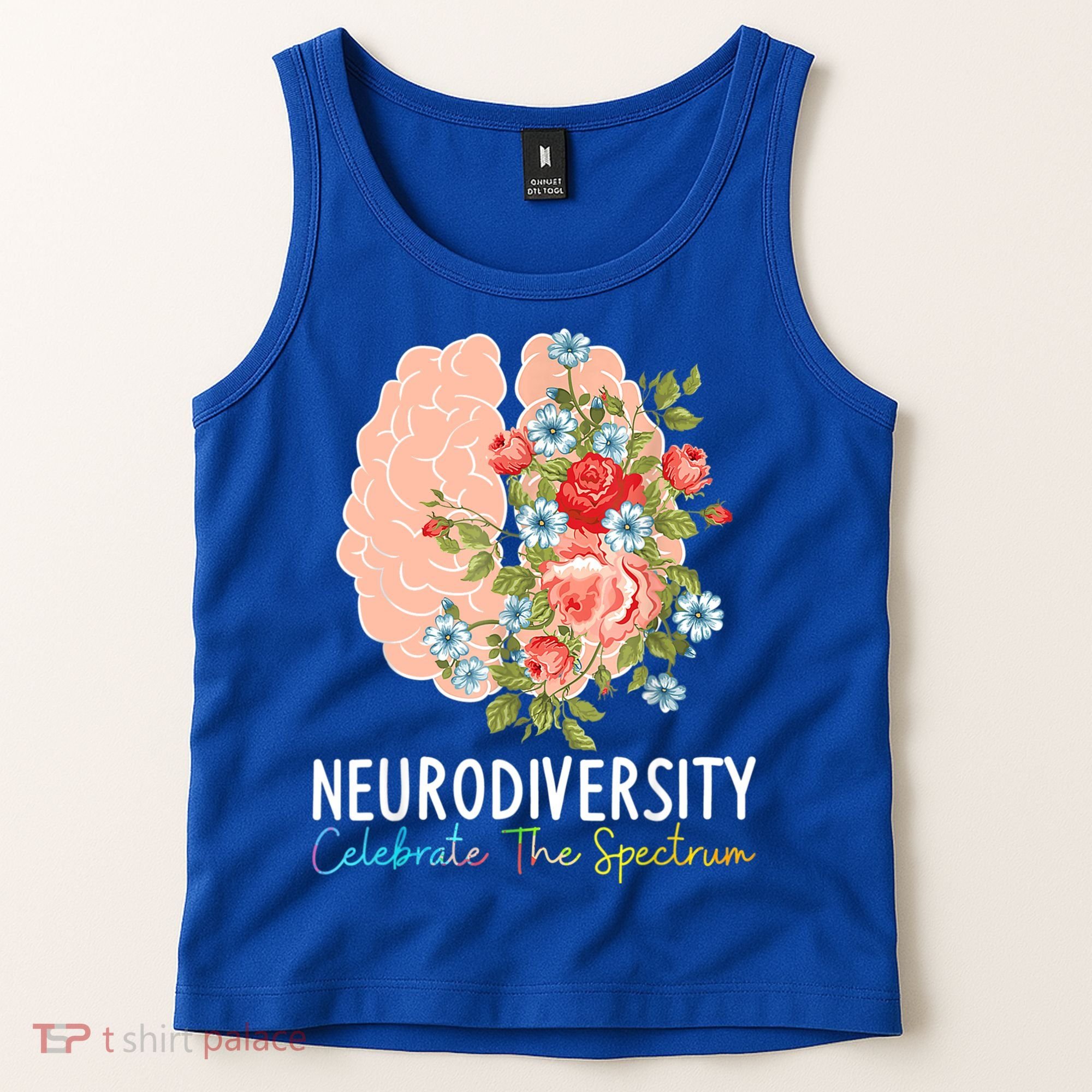 Neurodiversity Celebrate The Spectrum ADHD Brain Autism ASD Tank Top