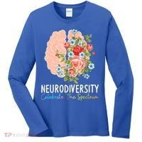 Neurodiversity Celebrate The Spectrum ADHD Brain Autism ASD Women's Long Sleeve Shirt thumb 0