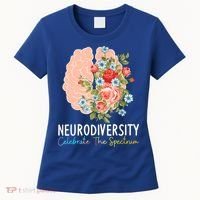 Neurodiversity Celebrate The Spectrum ADHD Brain Autism ASD Women's T-Shirt thumb 0